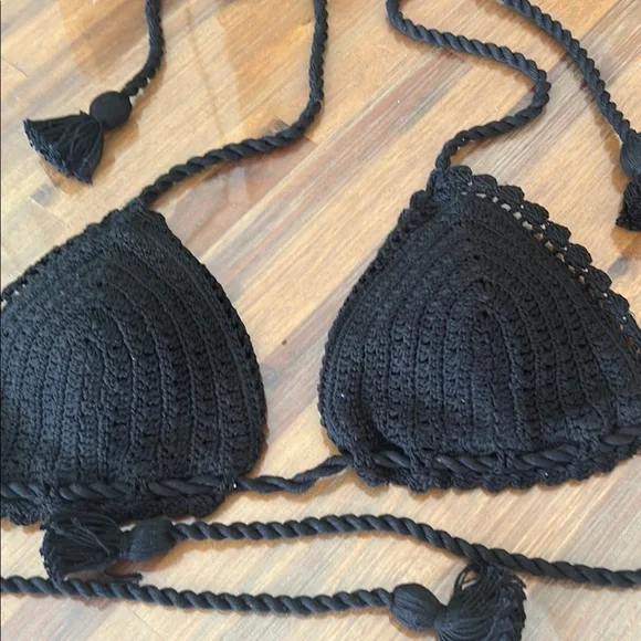 Veronica Beard Black Knitted Bikini Set - Picture 6 of 14
